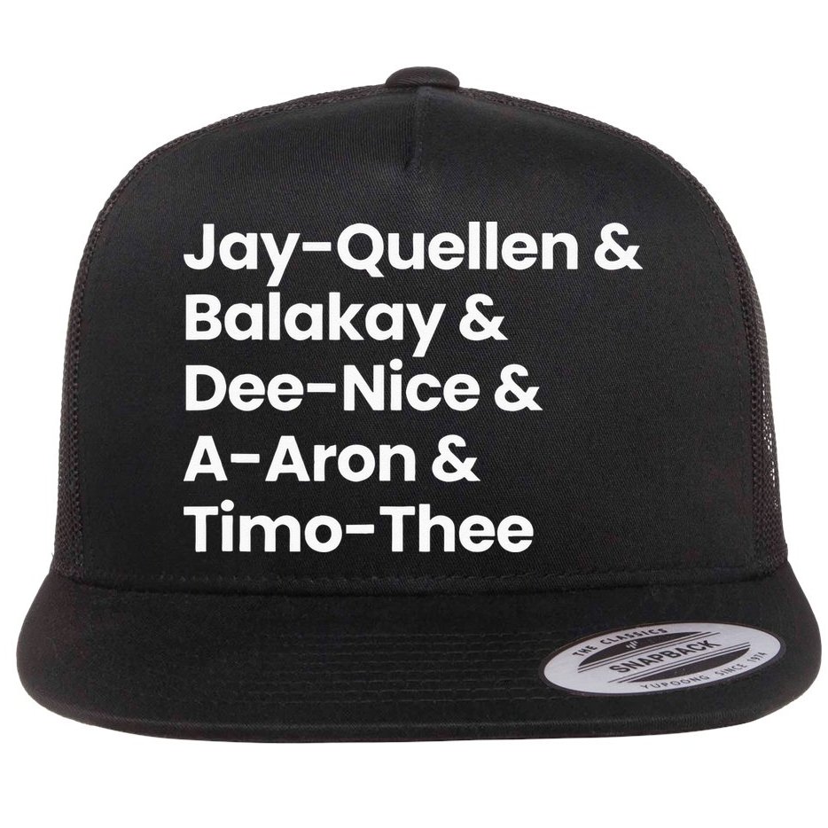 SUBSTITUTE TEACHER NAMES Flat Bill Trucker Hat