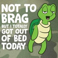 Sea Turtle Not To Brag But I Totally Got Out Of Bed Today Legacy Tie Dye Trucker Hat