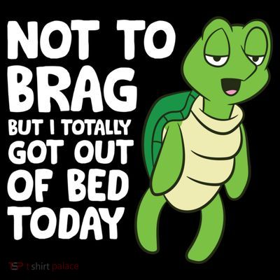 Sea Turtle Not To Brag But I Totally Got Out Of Bed Today T-Shirt