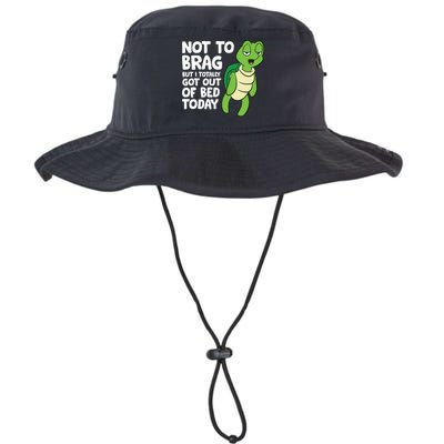 Sea Turtle Not To Brag But I Totally Got Out Of Bed Today Bucket Hat