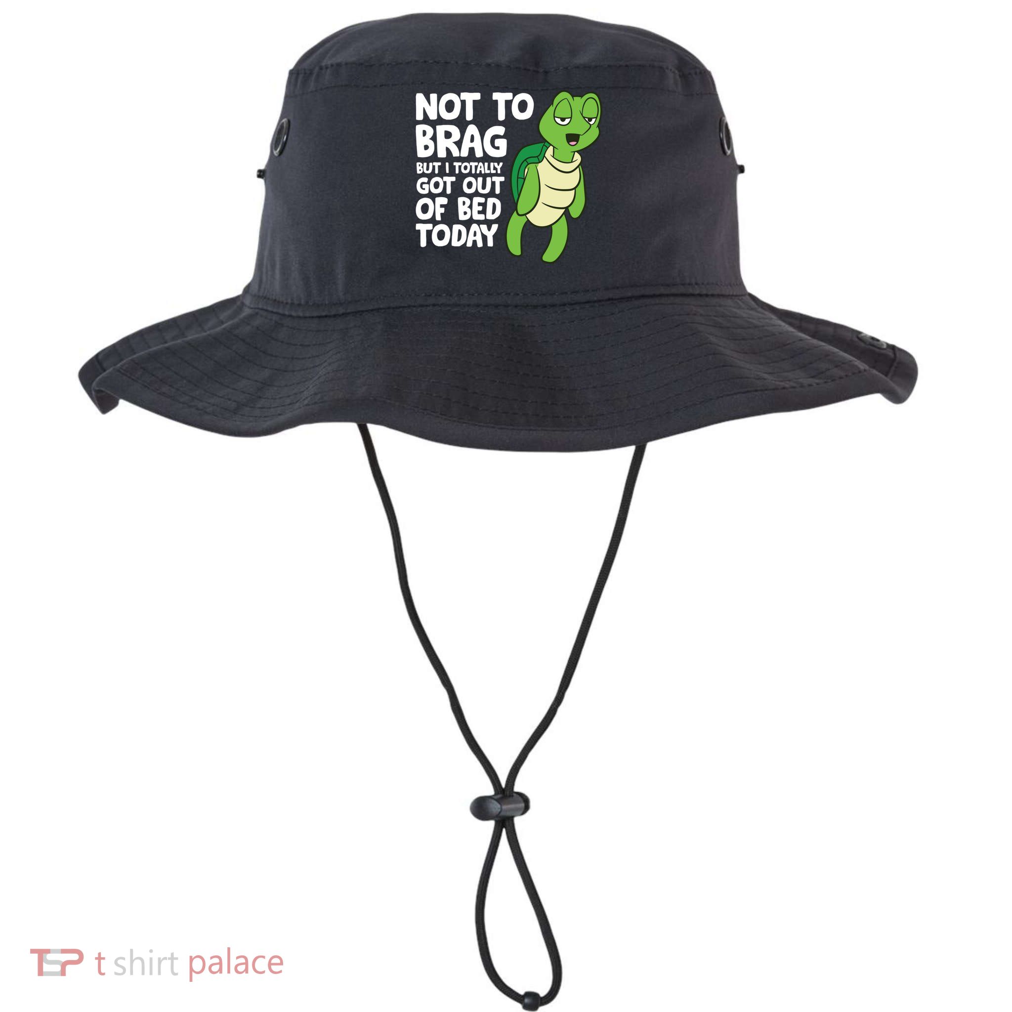 Sea Turtle Not To Brag But I Totally Got Out Of Bed Today Bucket Hat