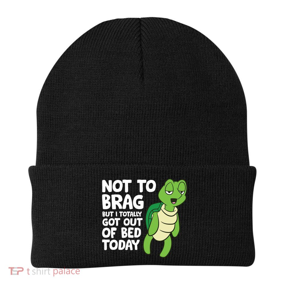 Sea Turtle Not To Brag But I Totally Got Out Of Bed Today Beanie
