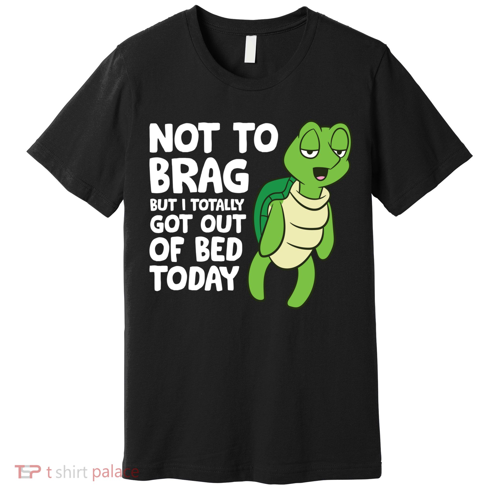Sea Turtle Not To Brag But I Totally Got Out Of Bed Today Premium T-Shirt