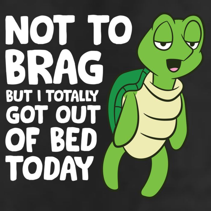 Sea Turtle Not To Brag But I Totally Got Out Of Bed Today Golf Towel