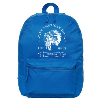 Seneca Tribe Native American Indian Pride Respect Darker Gift 16 in Basic Backpack