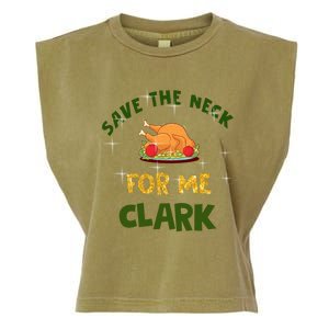 Save The Neck For Me Clark Christmas Garment-Dyed Women's Muscle Tee