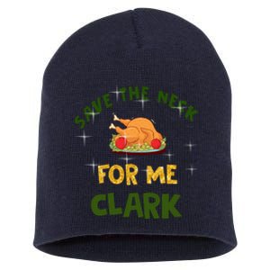 Save The Neck For Me Clark Christmas Short Acrylic Beanie