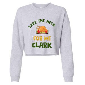 Save The Neck For Me Clark Christmas Cropped Pullover Crew