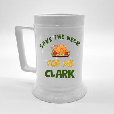 Save The Neck For Me Clark Christmas Beer Stein