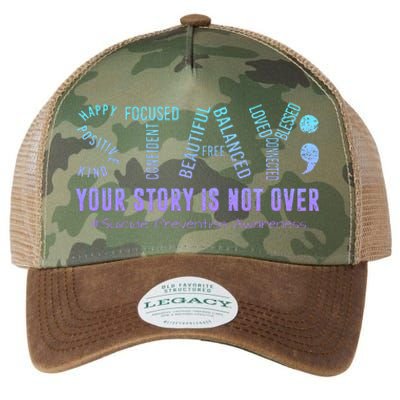 Stay Tomorrow Needs You Suicide Prevention Awareness Support Legacy Tie Dye Trucker Hat