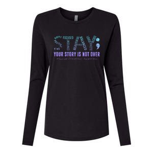 Stay Tomorrow Needs You Suicide Prevention Awareness Support Womens Cotton Relaxed Long Sleeve T-Shirt