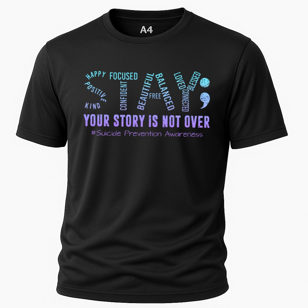 Stay Tomorrow Needs You Suicide Prevention Awareness Support Cooling Performance Crew T-Shirt