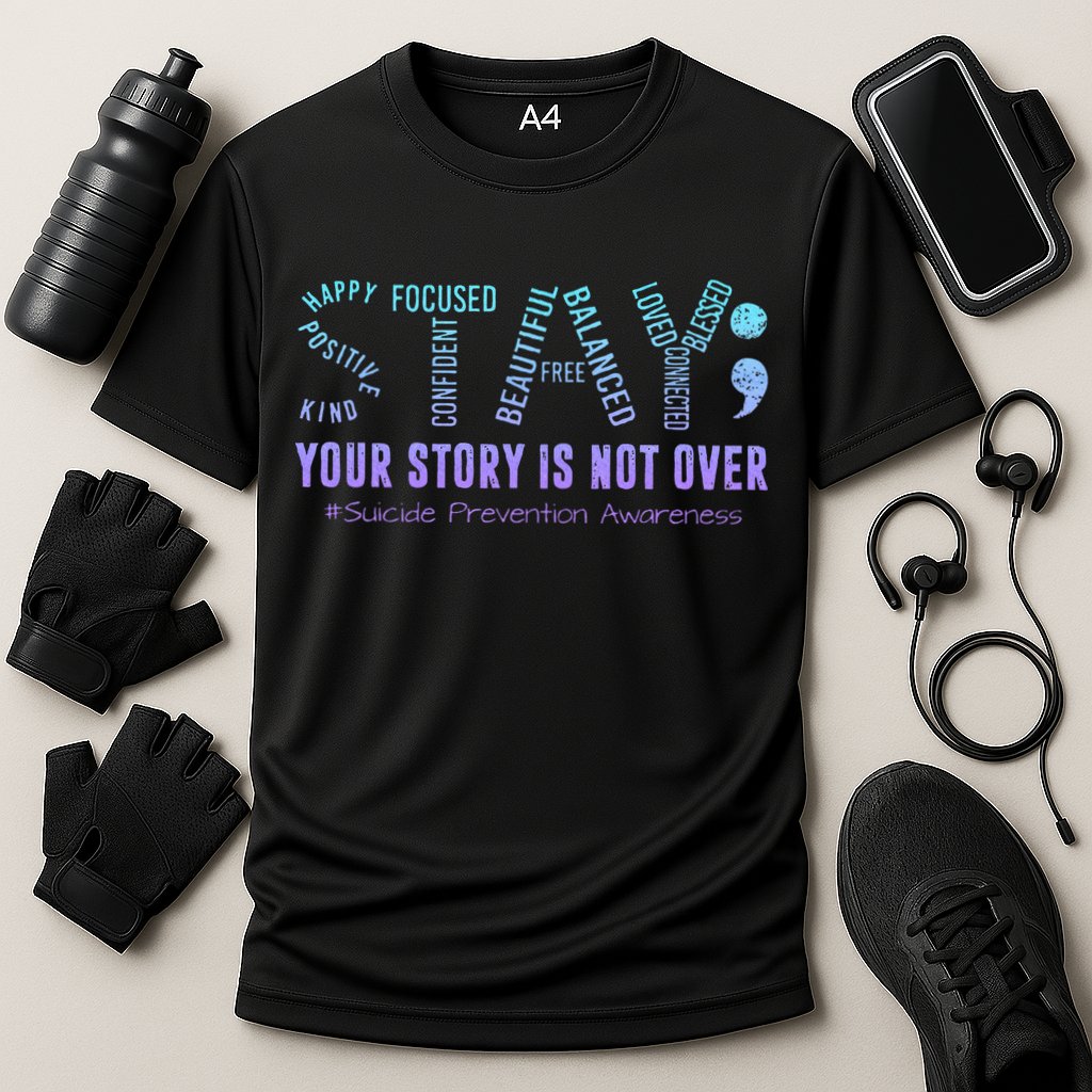Stay Tomorrow Needs You Suicide Prevention Awareness Support Cooling Performance Crew T-Shirt