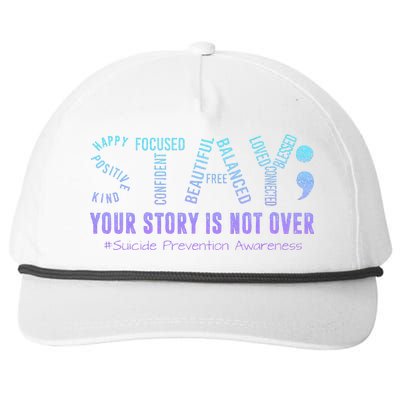 Stay Tomorrow Needs You Suicide Prevention Awareness Support Snapback Five-Panel Rope Hat