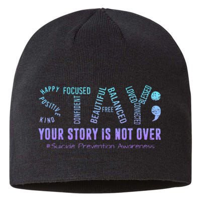 Stay Tomorrow Needs You Suicide Prevention Awareness Support Sustainable Beanie