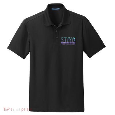 Stay Tomorrow Needs You Suicide Prevention Awareness Support Dry Zone Grid Polo