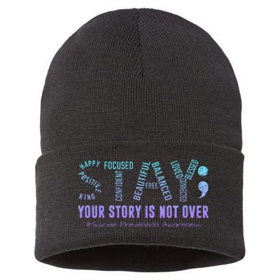 Stay Tomorrow Needs You Suicide Prevention Awareness Support Sustainable Knit Beanie