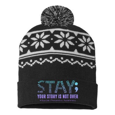 Stay Tomorrow Needs You Suicide Prevention Awareness Support USA-Made Snowflake Beanie