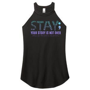 Stay Tomorrow Needs You Suicide Prevention Awareness Support Women's Perfect Tri Rocker Tank