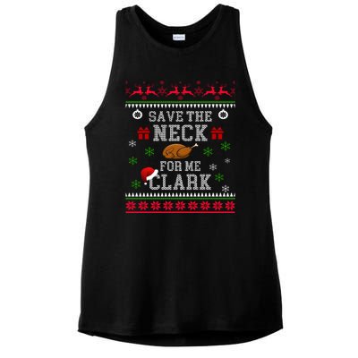 Save The Neck For Me Clark Ladies PosiCharge Tri-Blend Wicking Tank