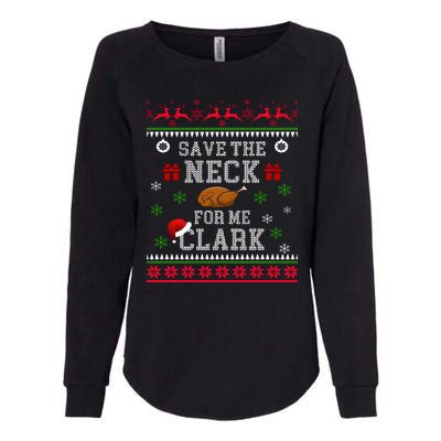 Save The Neck For Me Clark Womens California Wash Sweatshirt