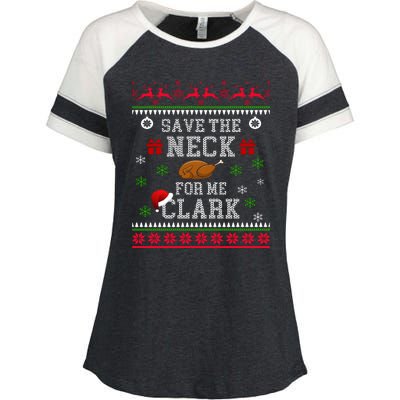 Save The Neck For Me Clark Enza Ladies Jersey Colorblock Tee