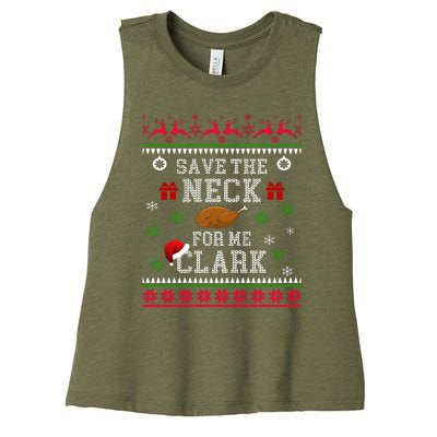 Save The Neck For Me Clark Women's Racerback Cropped Tank