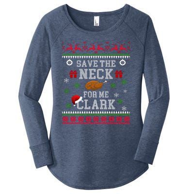 Save The Neck For Me Clark Women's Perfect Tri Tunic Long Sleeve Shirt