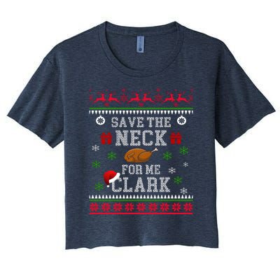 Save The Neck For Me Clark Women's Crop Top Tee