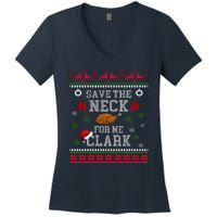 Save The Neck For Me Clark Women's V-Neck T-Shirt