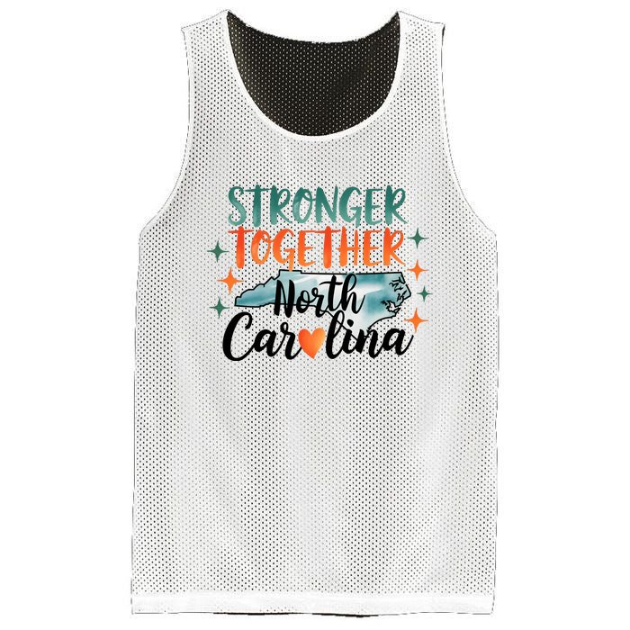 Stronger Together North Carolina Strong Supporter Mesh Reversible Basketball Jersey Tank