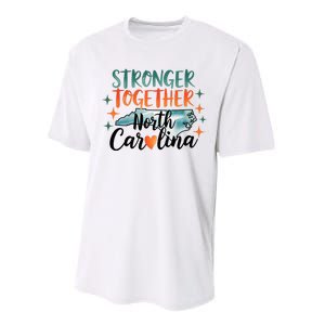 Stronger Together North Carolina Strong Supporter Performance Sprint T-Shirt