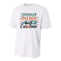 Stronger Together North Carolina Strong Supporter Performance Sprint T-Shirt