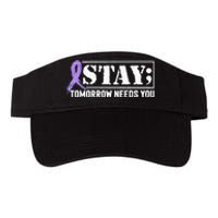 Stay Tomorrow Needs You Semicolon Suicide Prevention Valucap Bio-Washed Visor