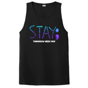 Stay Tomorrow Needs You Suicide Prevention Gift PosiCharge Competitor Tank