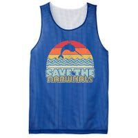 Save The Narwhals Gift Retro Style Narwhal Meaningful Gift Mesh Reversible Basketball Jersey Tank