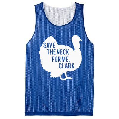 Save the Neck for Me Turkey Funny Thanksgiving Fall Autumn  Mesh Reversible Basketball Jersey Tank