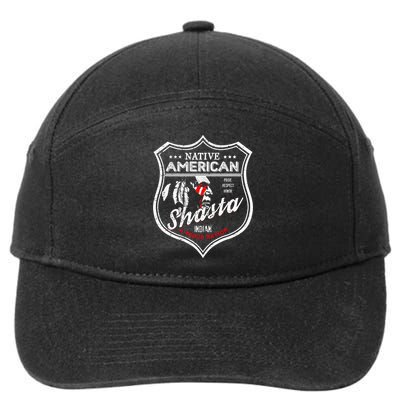 Shasta Tribe Native American Indian Strong Pride Badge Gift 7-Panel Snapback Hat