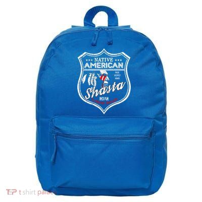 Shasta Tribe Native American Indian Strong Pride Badge Gift 16 in Basic Backpack
