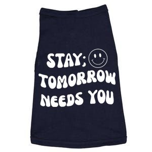 Stay Tomorrow Needs You Retro Mental Health Doggie Tank