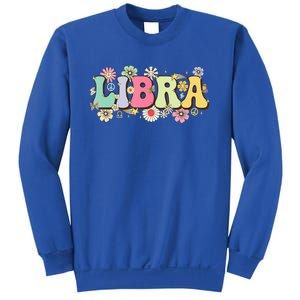 September To October Birthday Groovy Retro Libra Zodiac Sign Funny Gift Sweatshirt