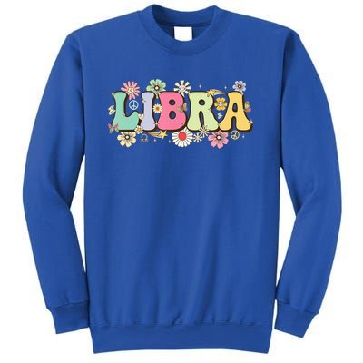 September To October Birthday Groovy Retro Libra Zodiac Sign Funny Gift Sweatshirt