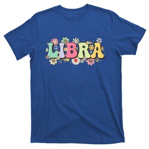 September To October Birthday Groovy Retro Libra Zodiac Sign Funny Gift T-Shirt