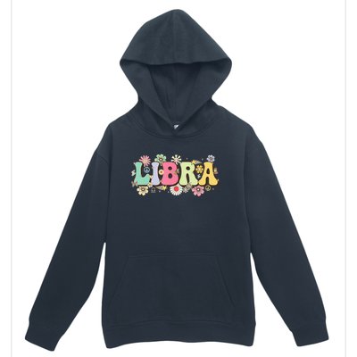 September To October Birthday Groovy Retro Libra Zodiac Sign Funny Gift Urban Pullover Hoodie