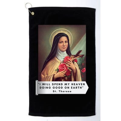 St Therese Of Lisieux Saint Therese Of Jesus Catholic Cute Gift Golf Towel