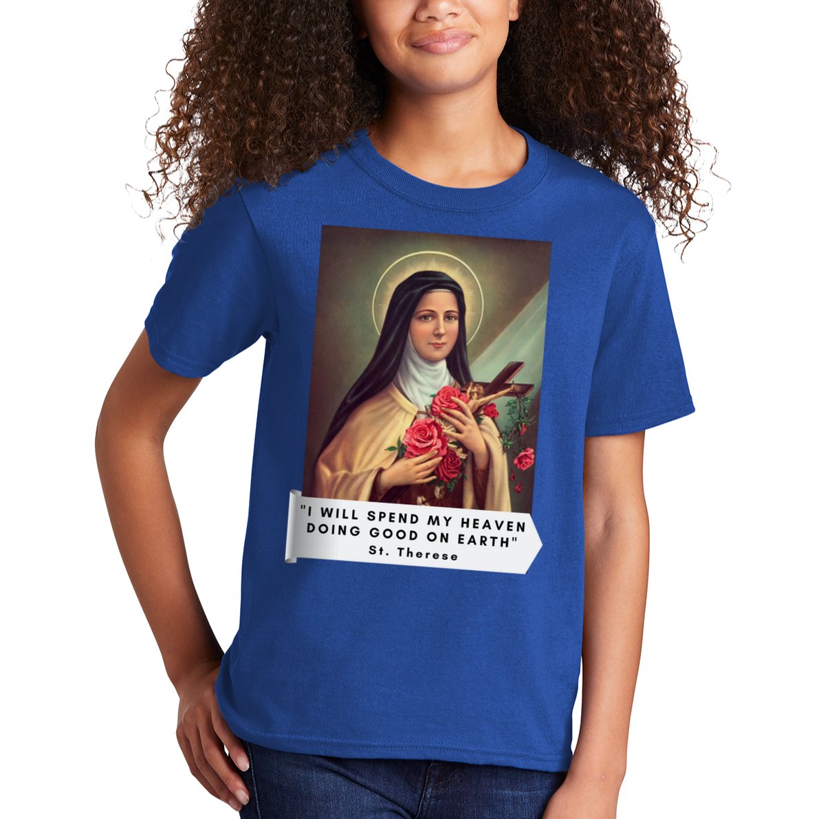 St Therese Of Lisieux Saint Therese Of Jesus Catholic Cute Gift Kids T-Shirt