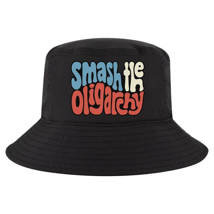Smash The Oligarchy Word Art Cool Comfort Performance Bucket Hat
