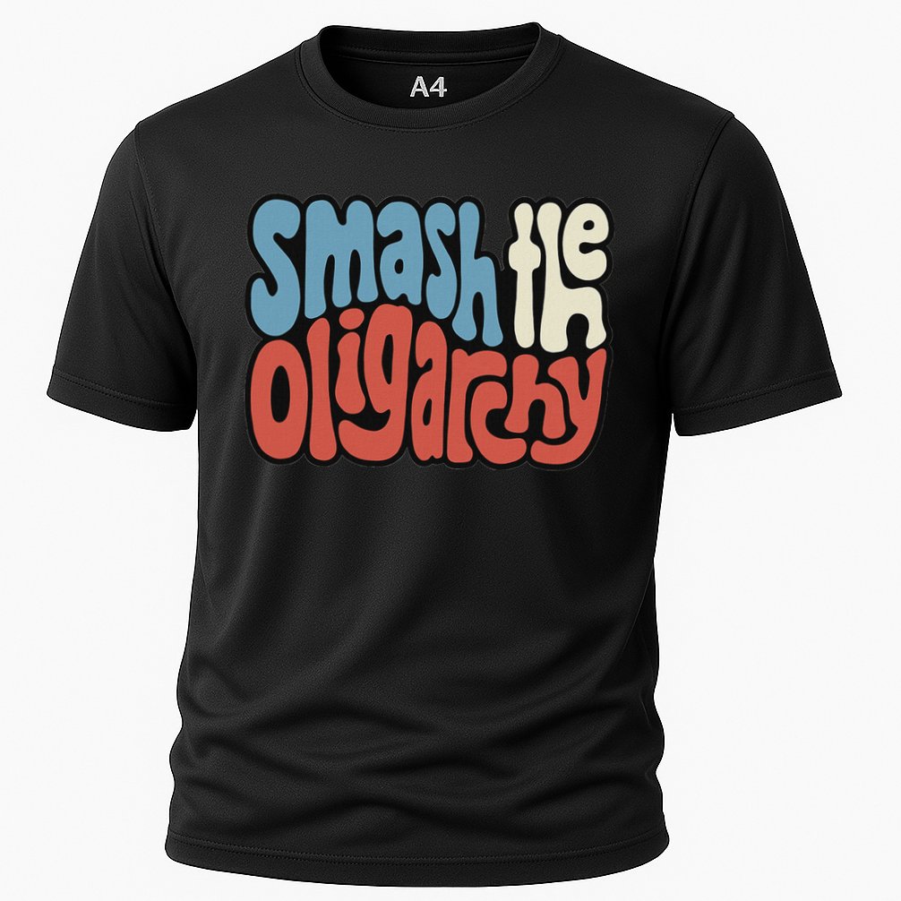 Smash The Oligarchy Word Art Performance Shirt