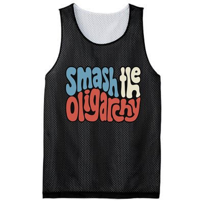 Smash The Oligarchy Word Art Mesh Reversible Basketball Jersey Tank
