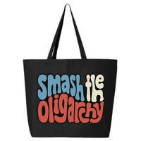 Smash The Oligarchy Word Art 25L Jumbo Tote